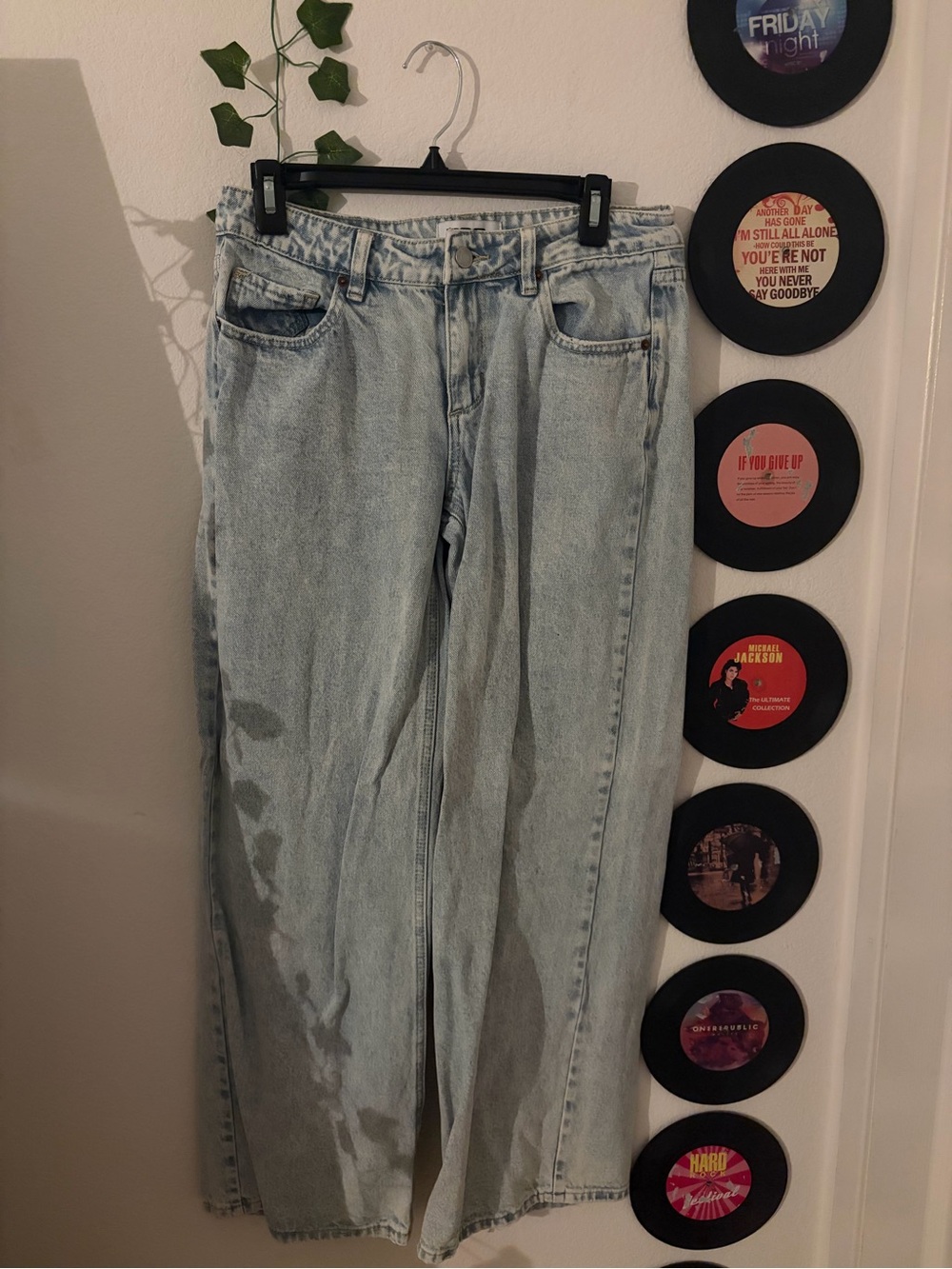 RSQ Light Blue High-Rise Wide Leg Jeans